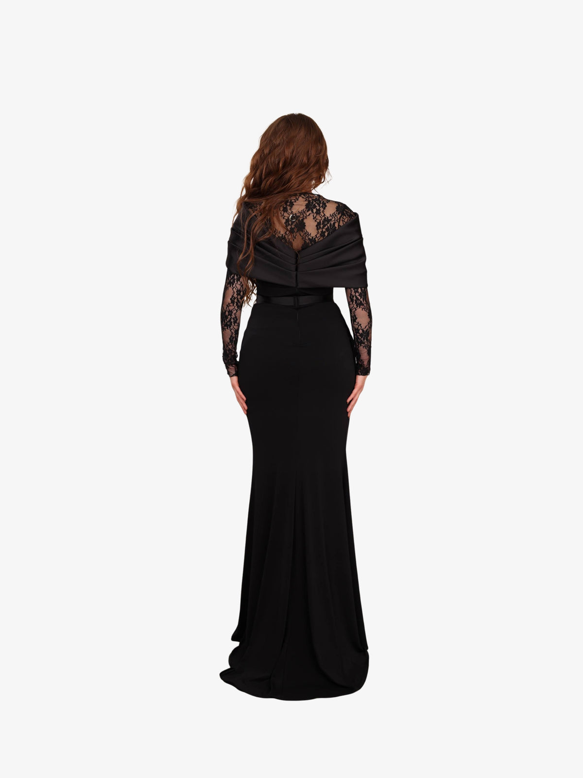 Rochie Eleganta cu Dantela detasabila Asimetrice Soline, Negru