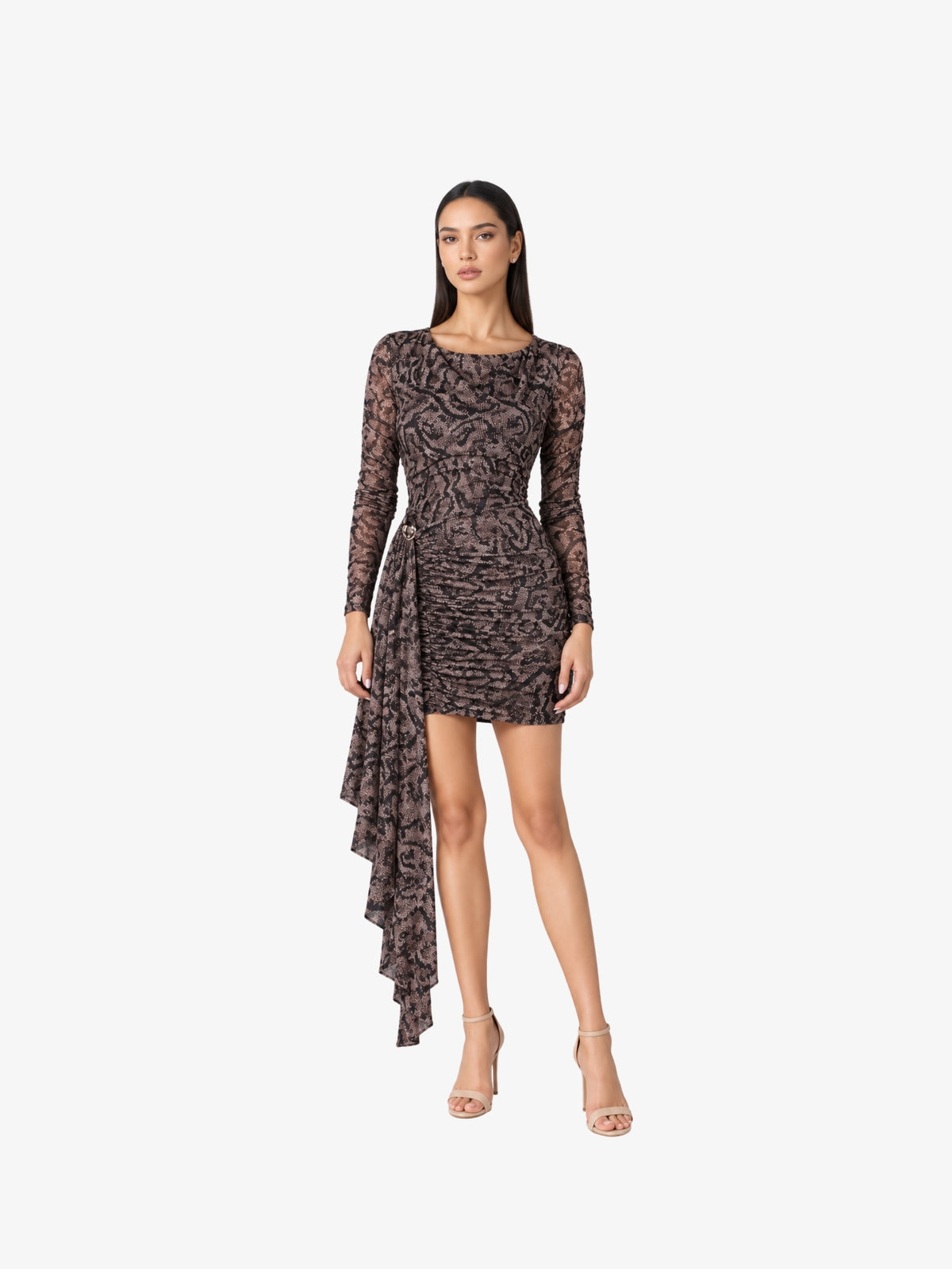 Rochie Scurta “Samira”, Animal Print