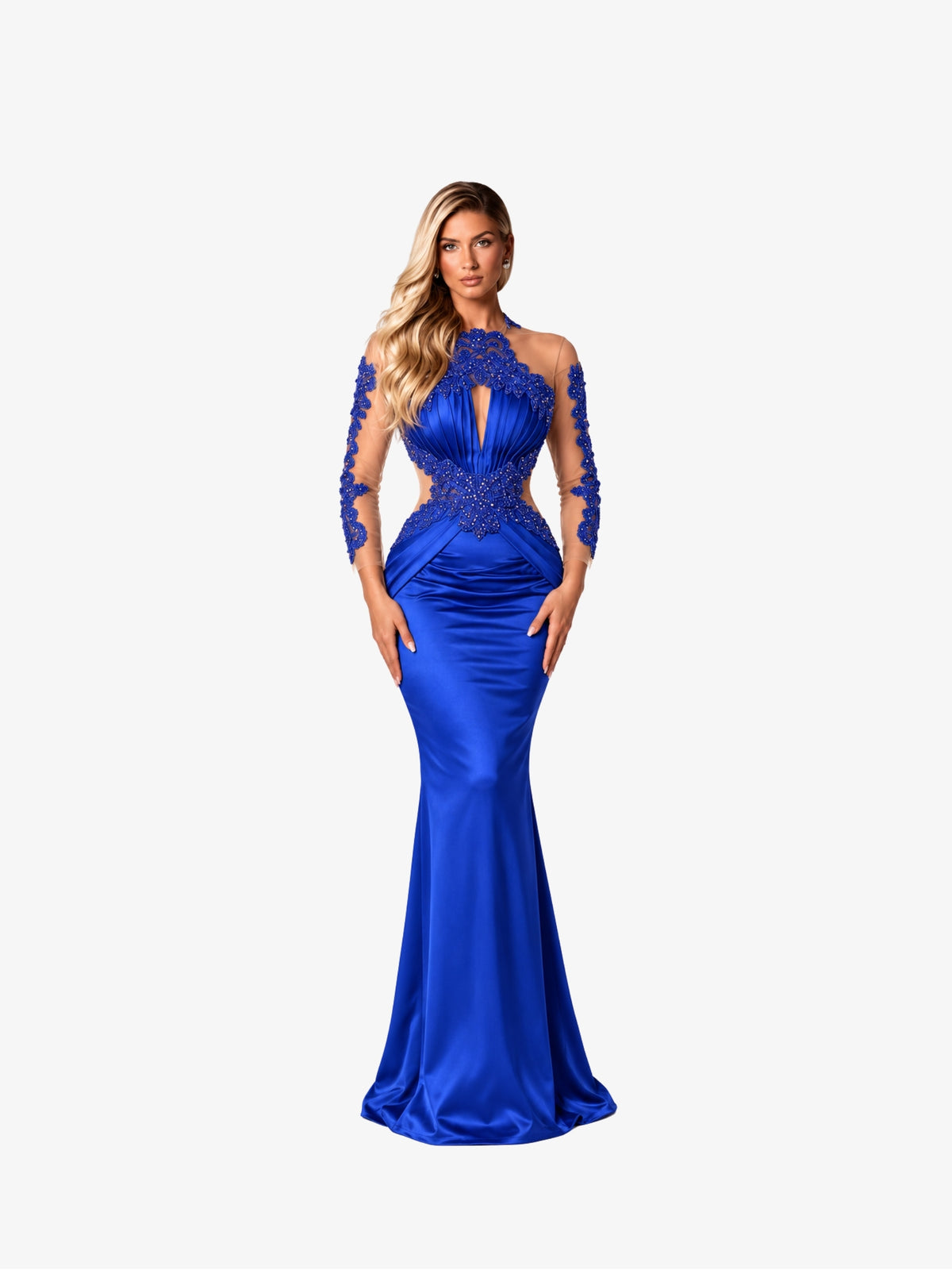 Rochie Lunga "Azira", Albastru