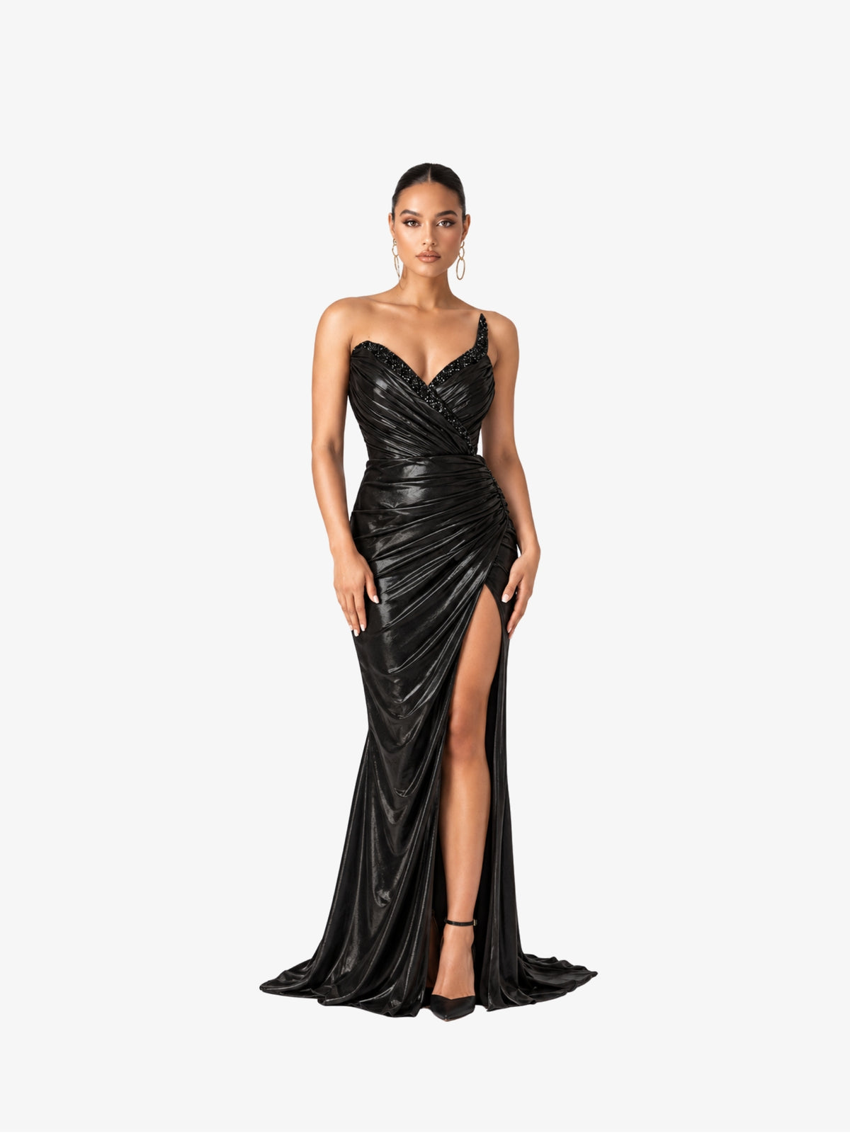 Rochie Lunga "Zaira", Negru