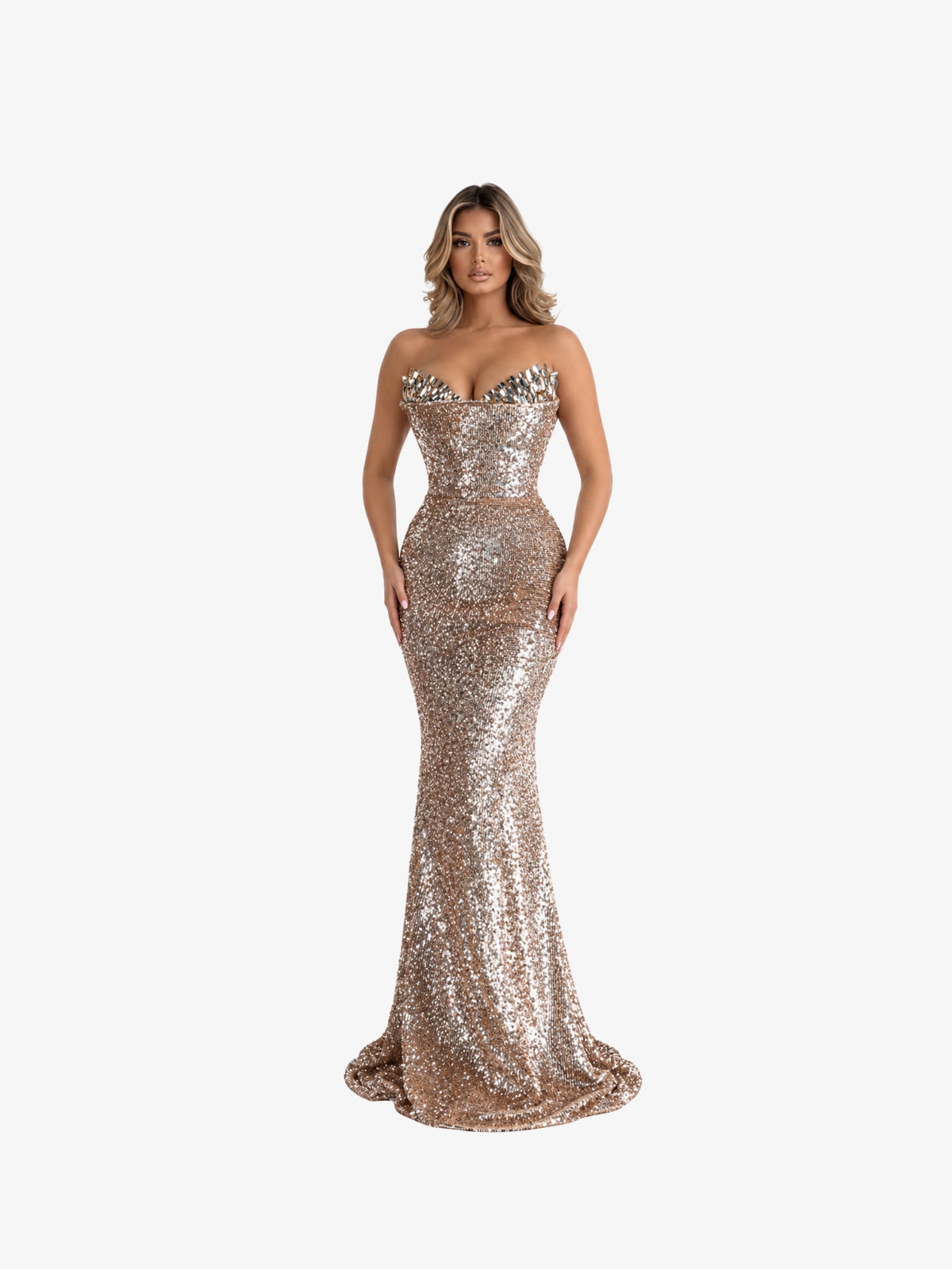 Rochie Eleganta “Asteria” Champagne
