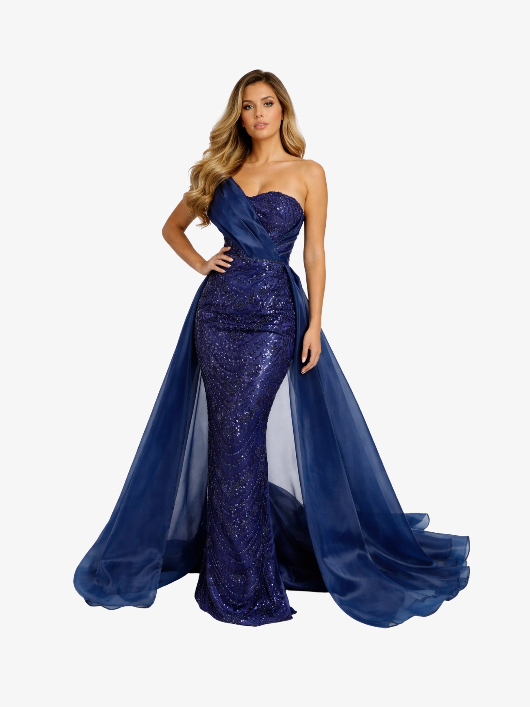 Rochie Lunga "Valentina", Albastra