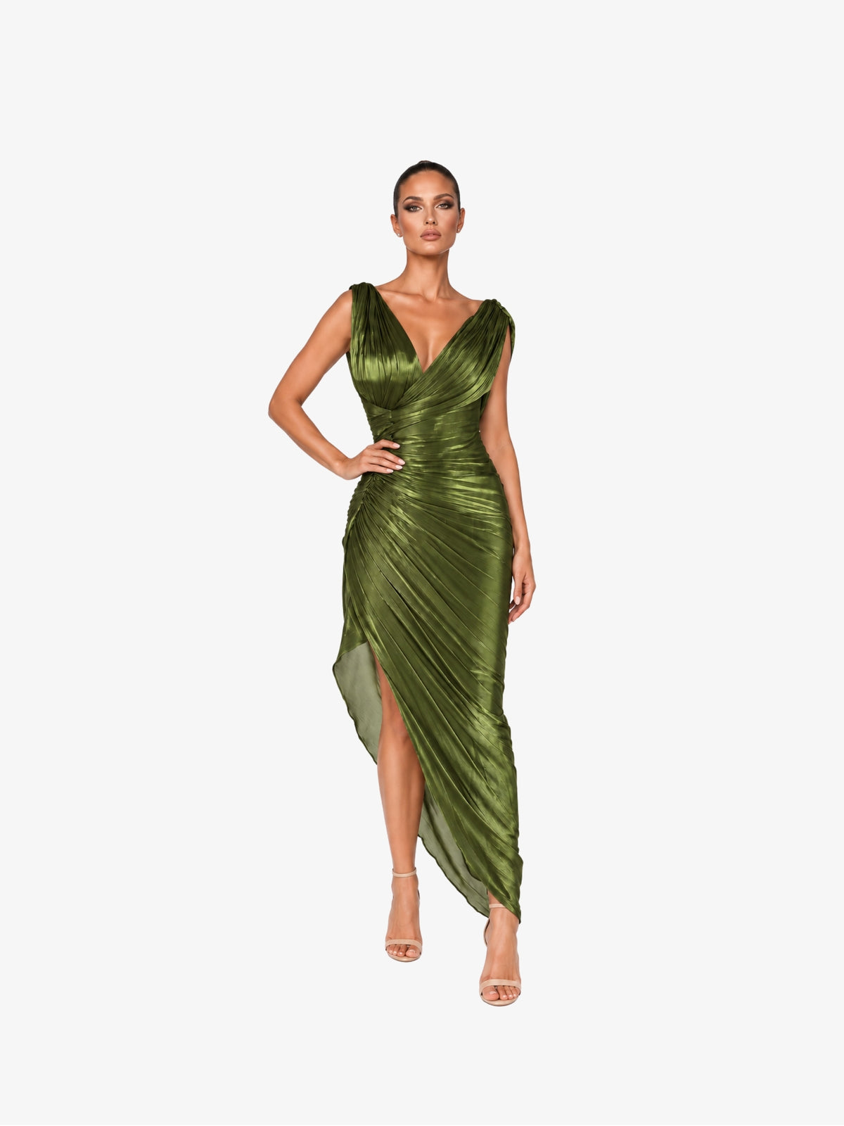 Rochie Midi, “Calypso”, Verde
