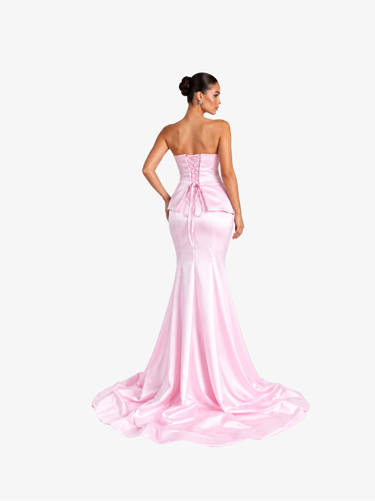 Rochie Luxury cu Corset “ Damasc”, Roz