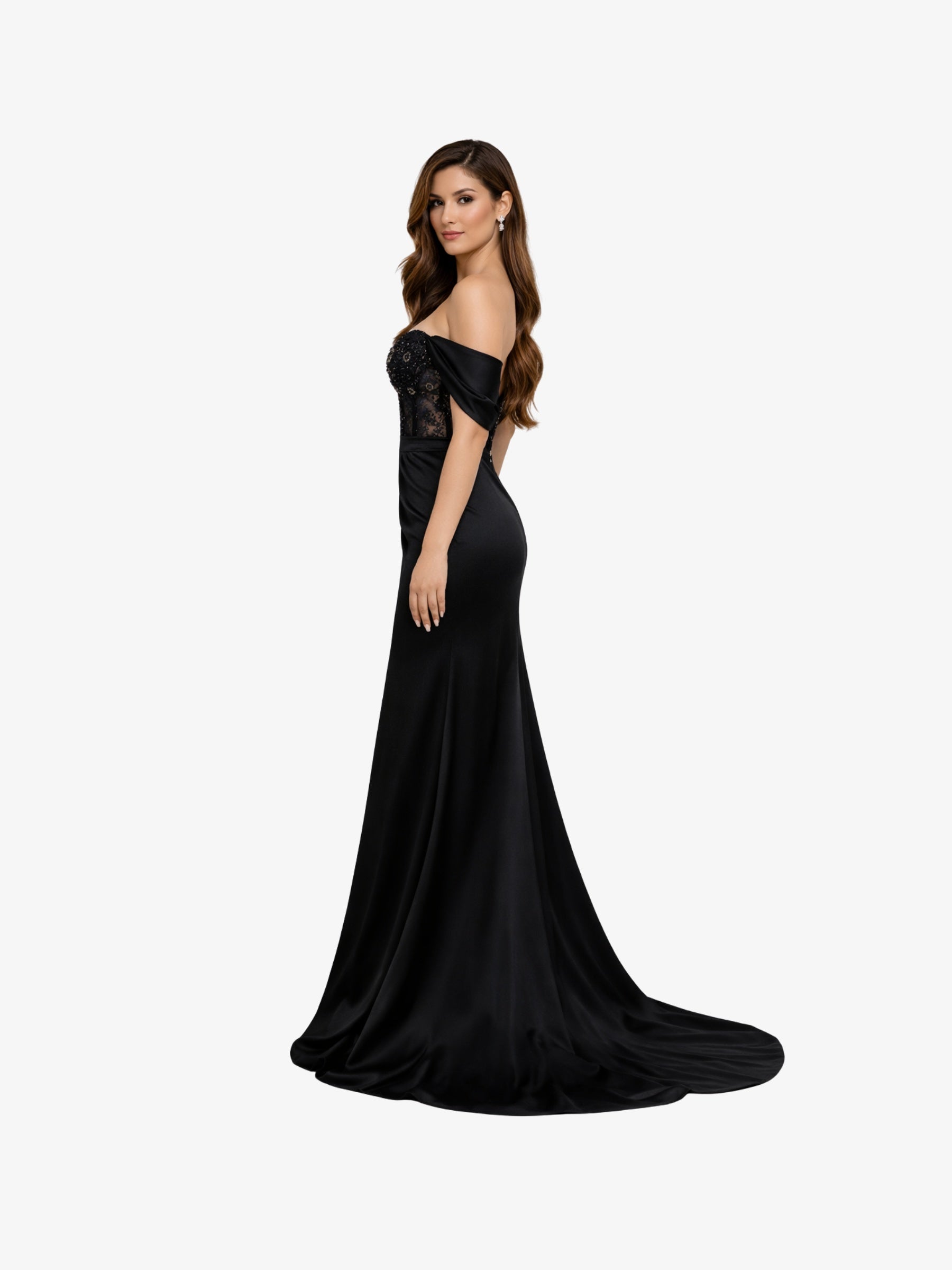 Rochie Lunga "Melody", Neagra