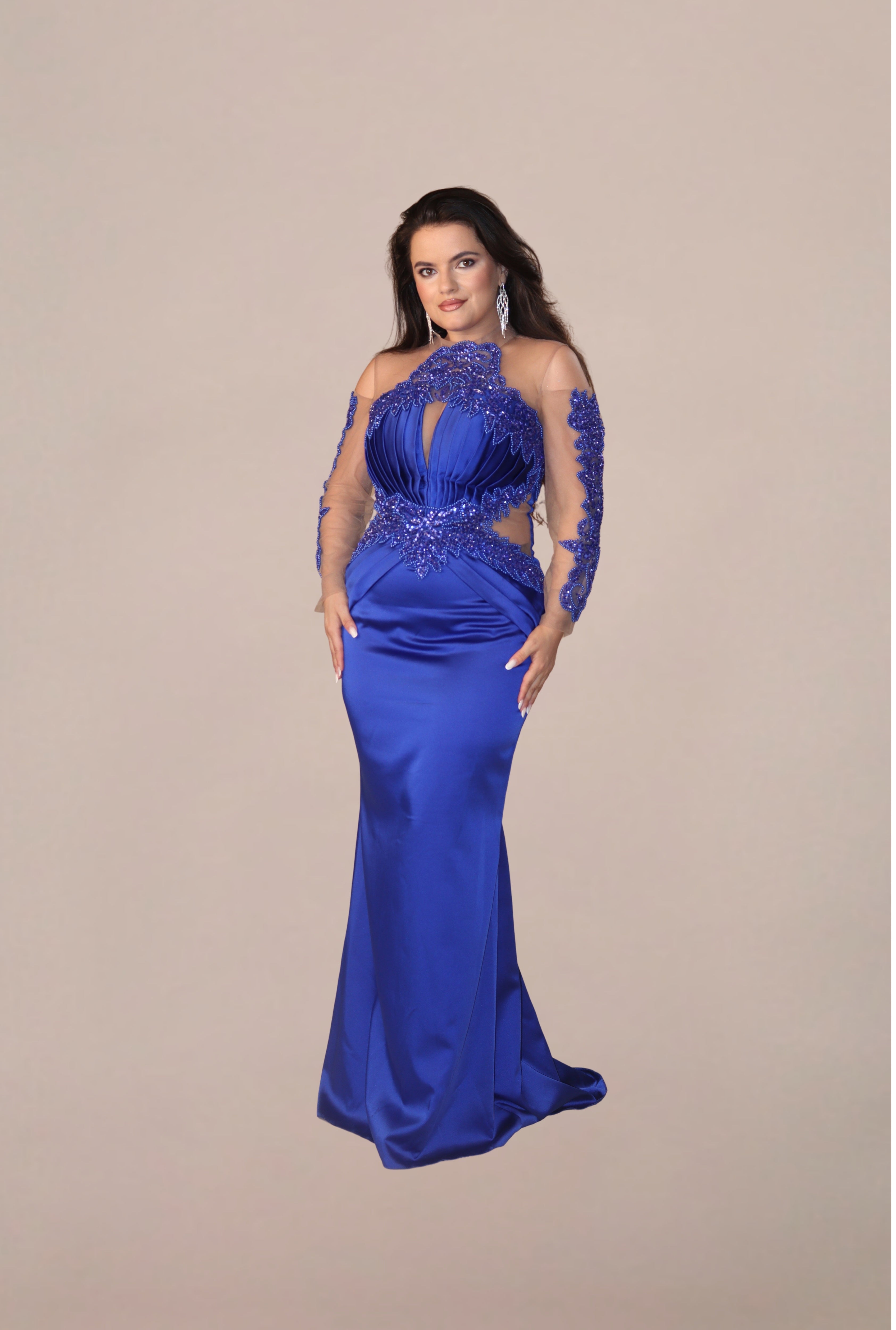 Rochie Lunga "Azira", Albastru