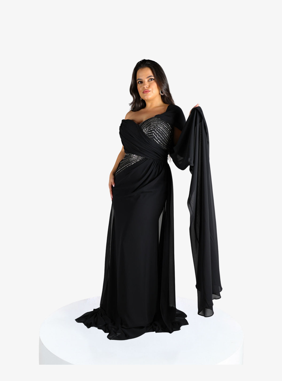 Rochie Lunga “Abla”, Negru