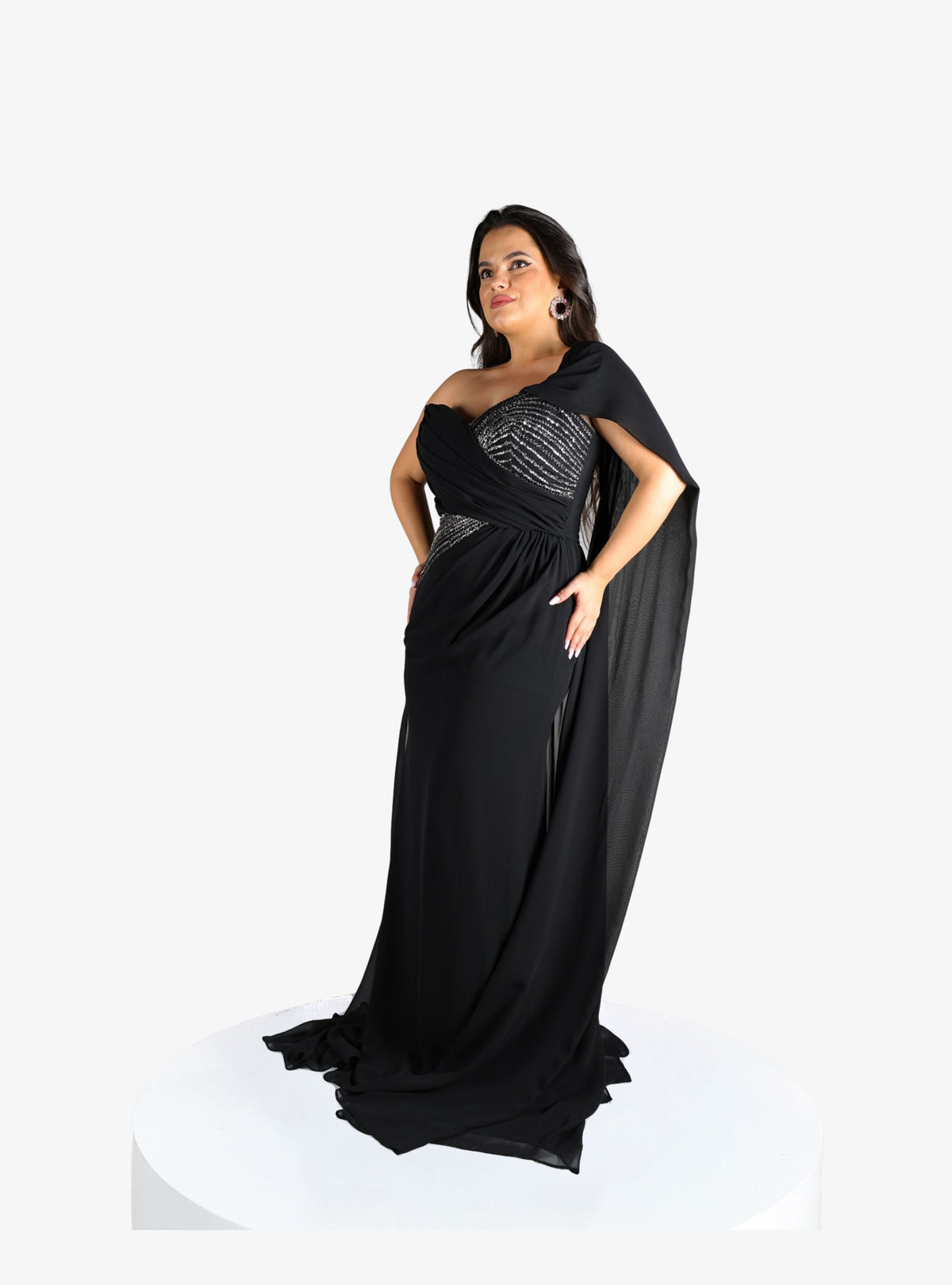 Rochie Lunga “Abla”, Negru