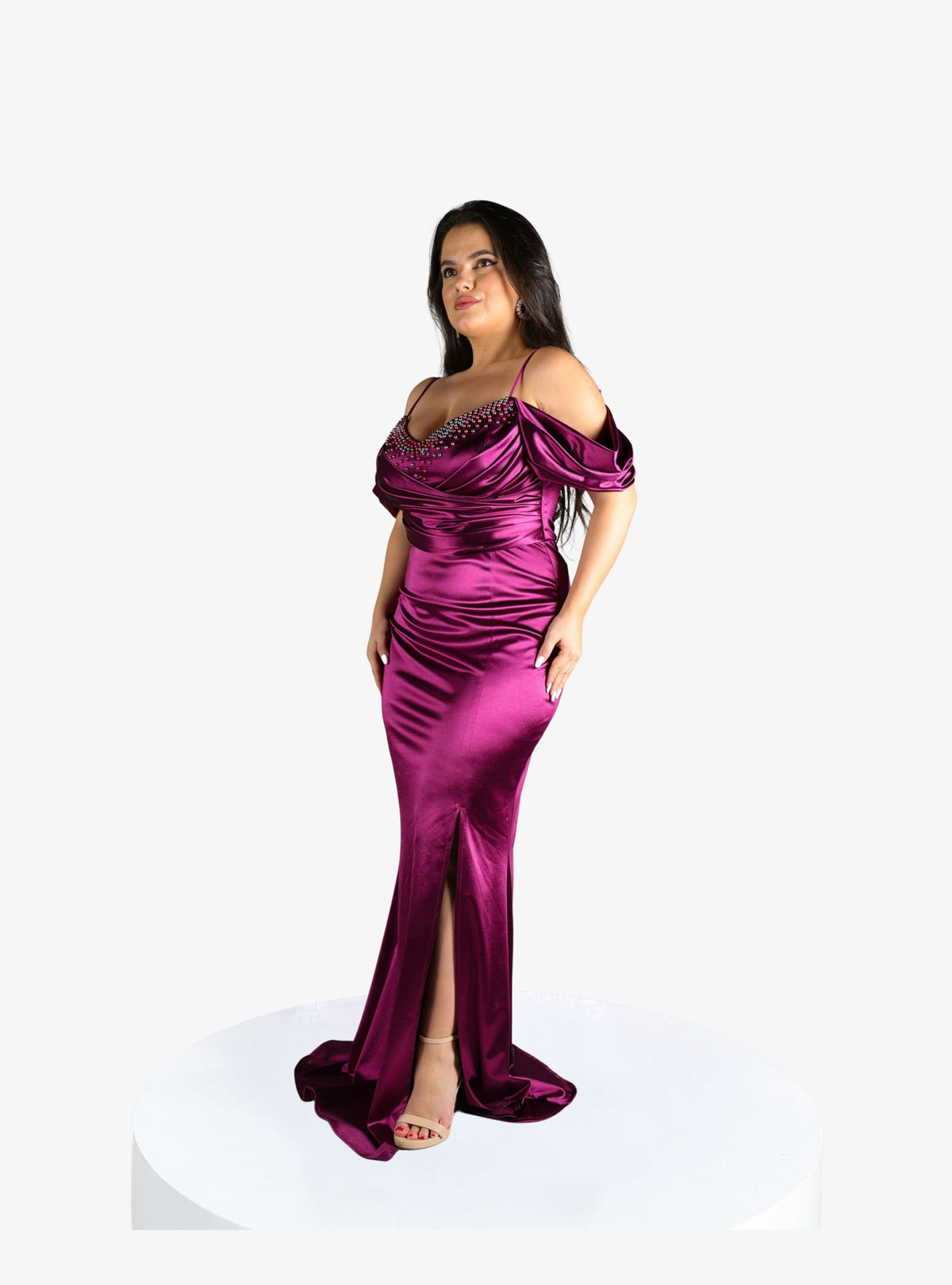Rochie Lunga “Elania” Mov