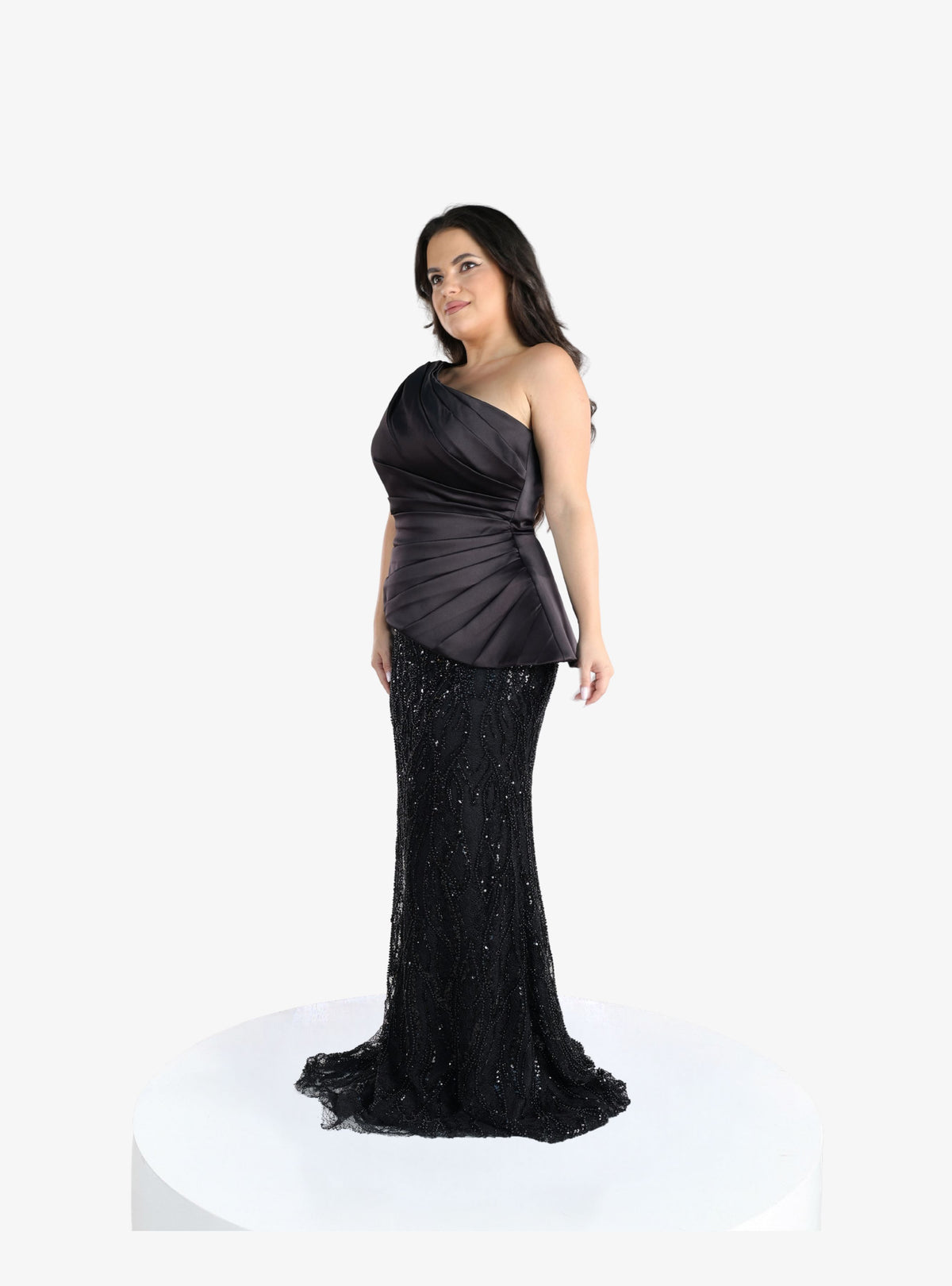 Rochie Eleganta “Amara”, cu Cristale Negre