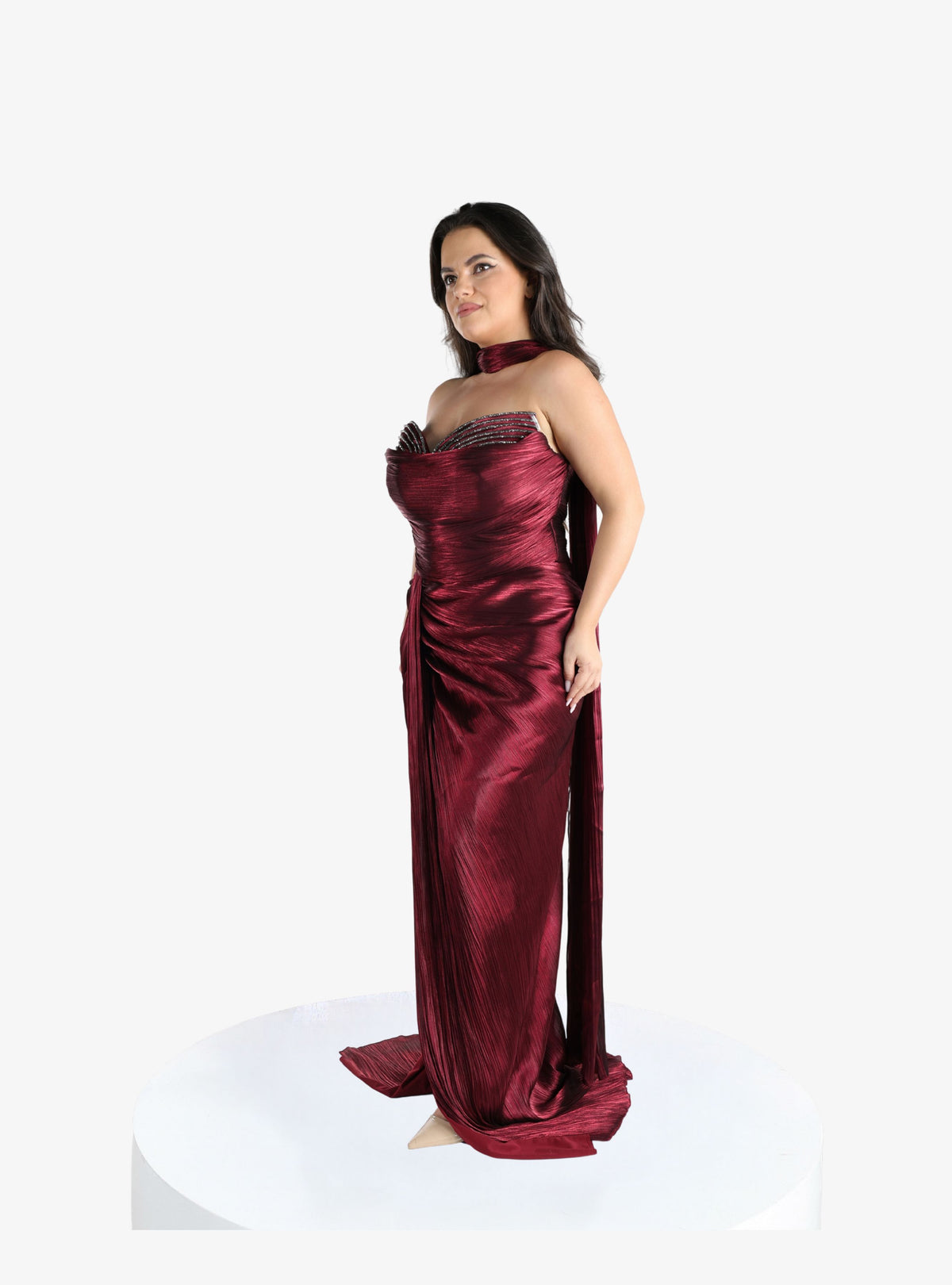 Rochie Eleganta “Merlot”, Burgundy