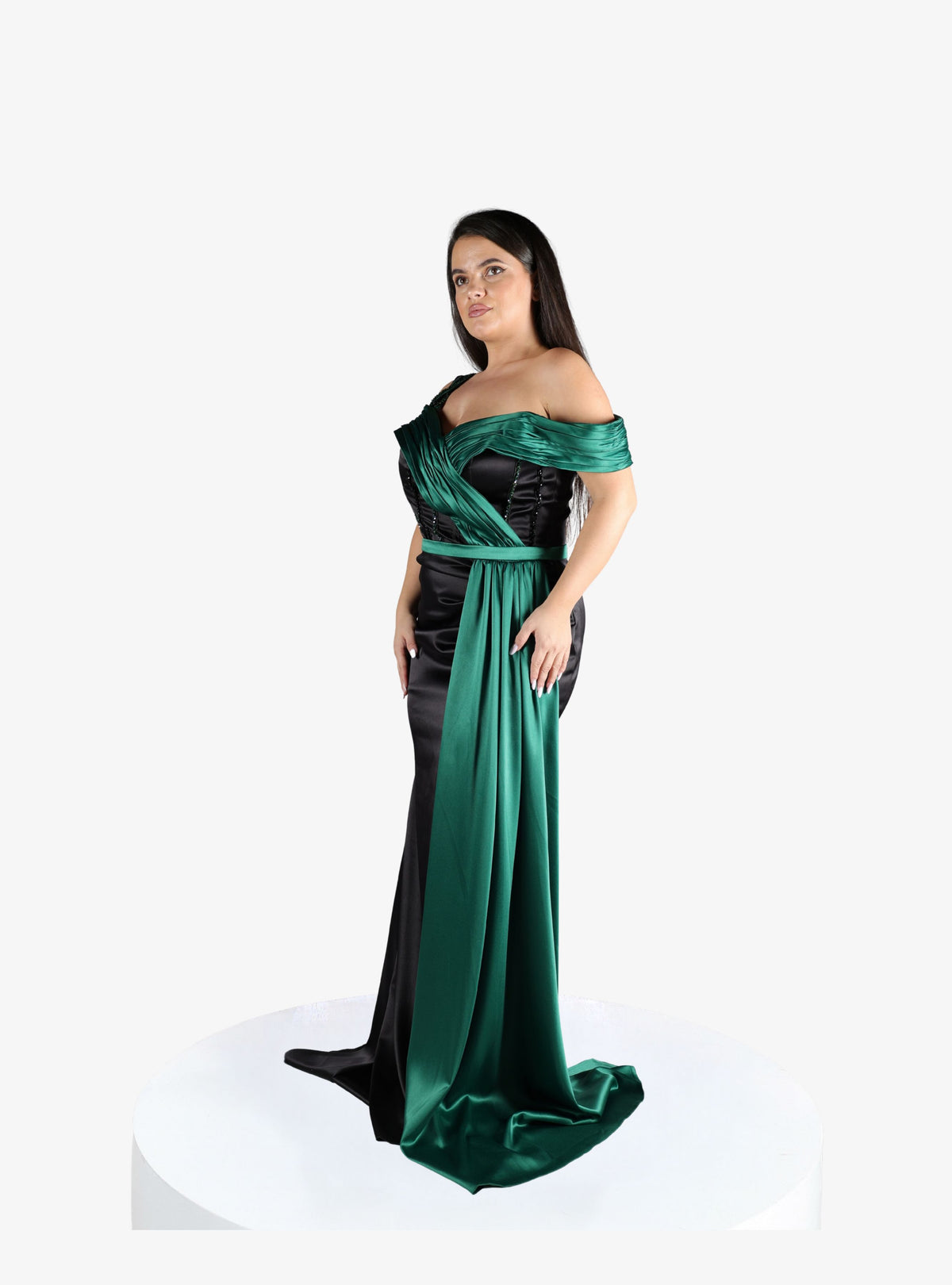 Rochie Lunga “Abiya”, Verde