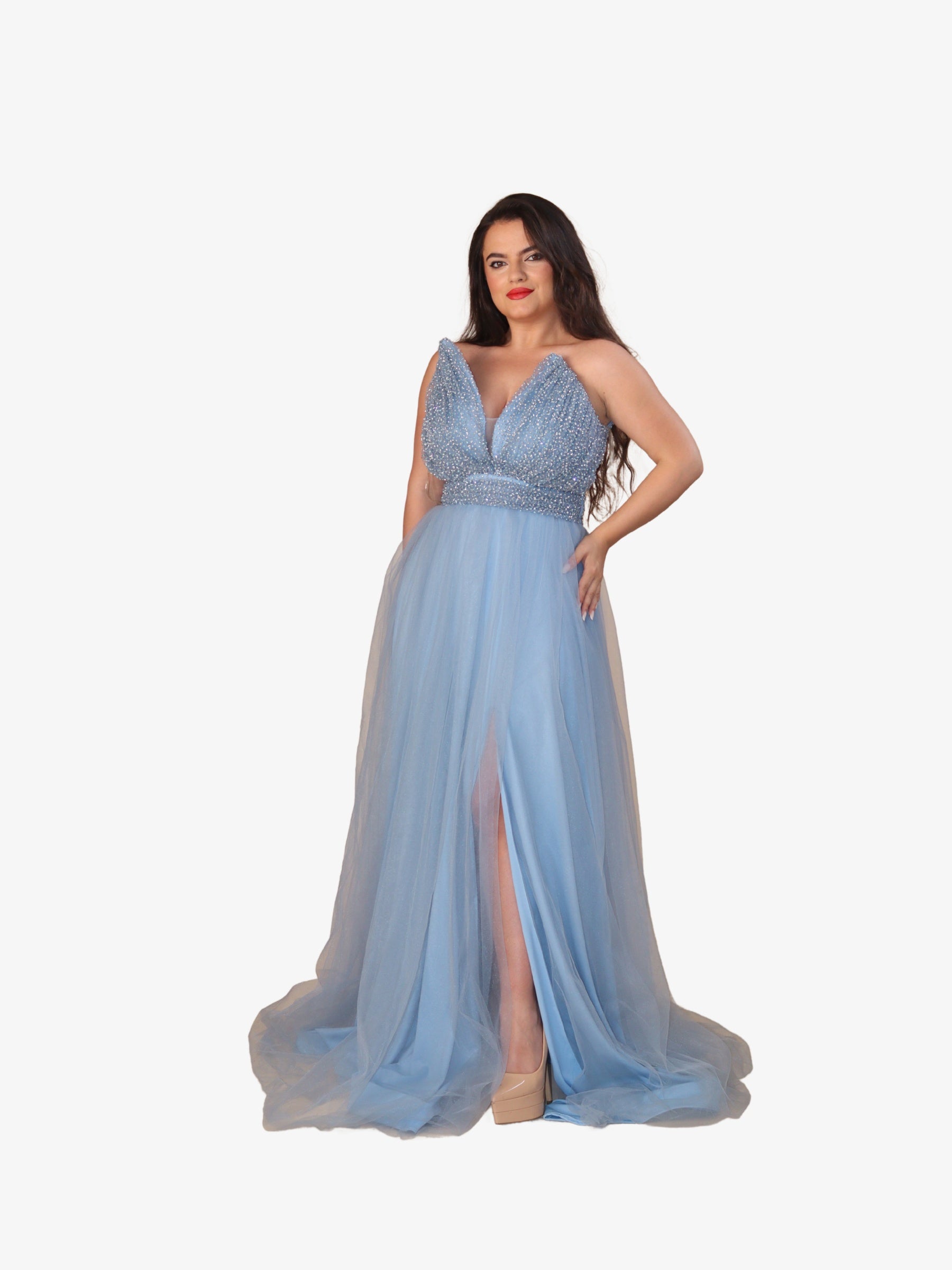 Rochie Lunga “Luisa”, Albastru