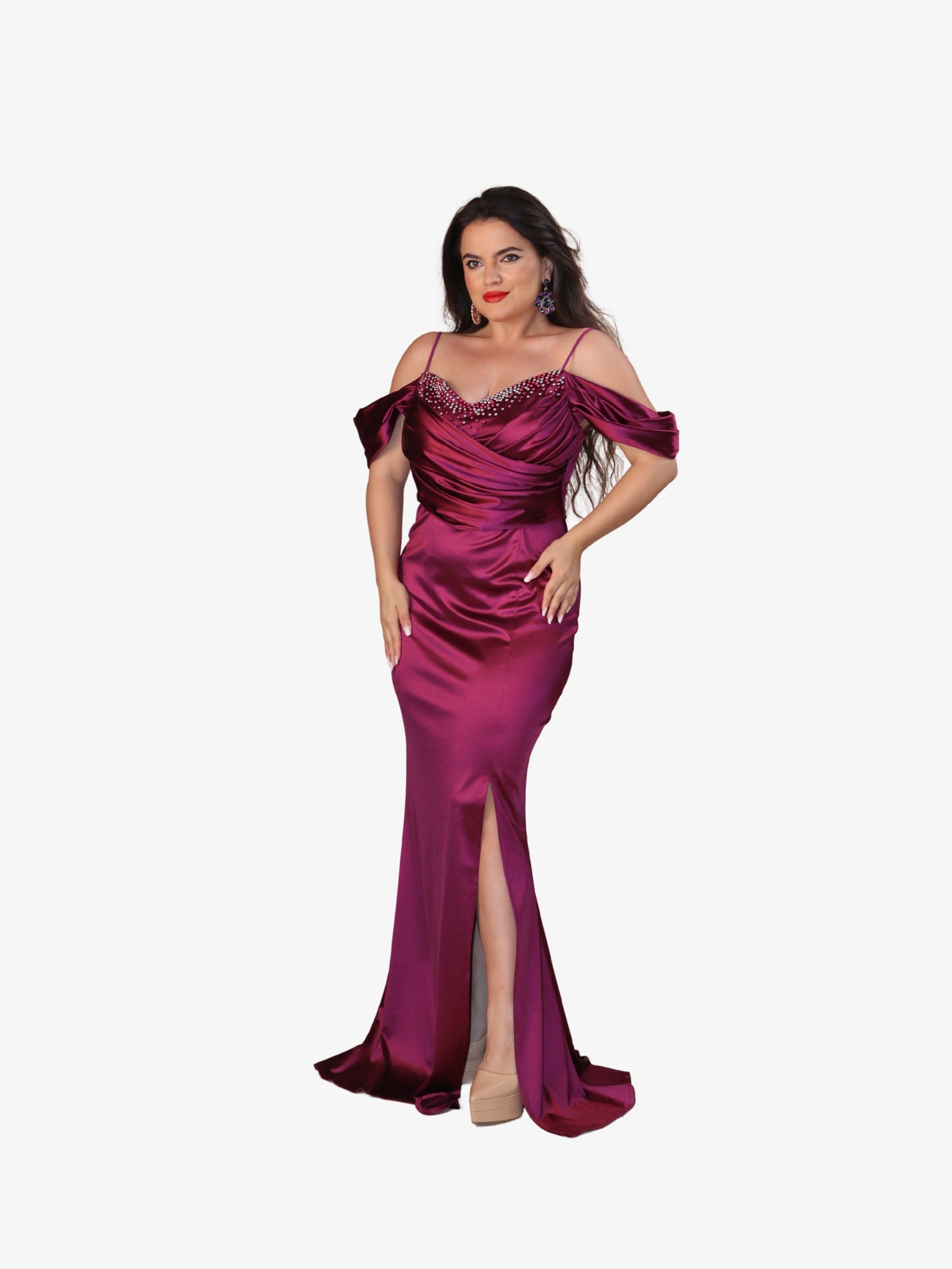 Rochie Lunga “Elania” Mov
