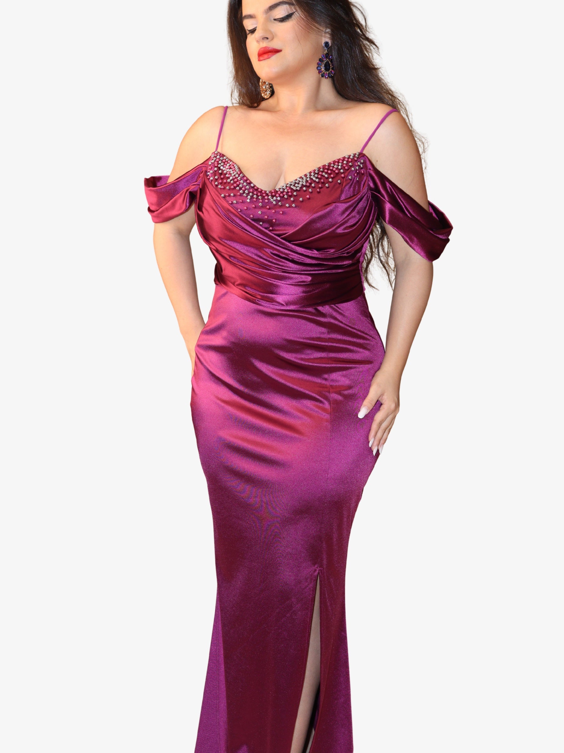 Rochie Lunga “Elania” Mov
