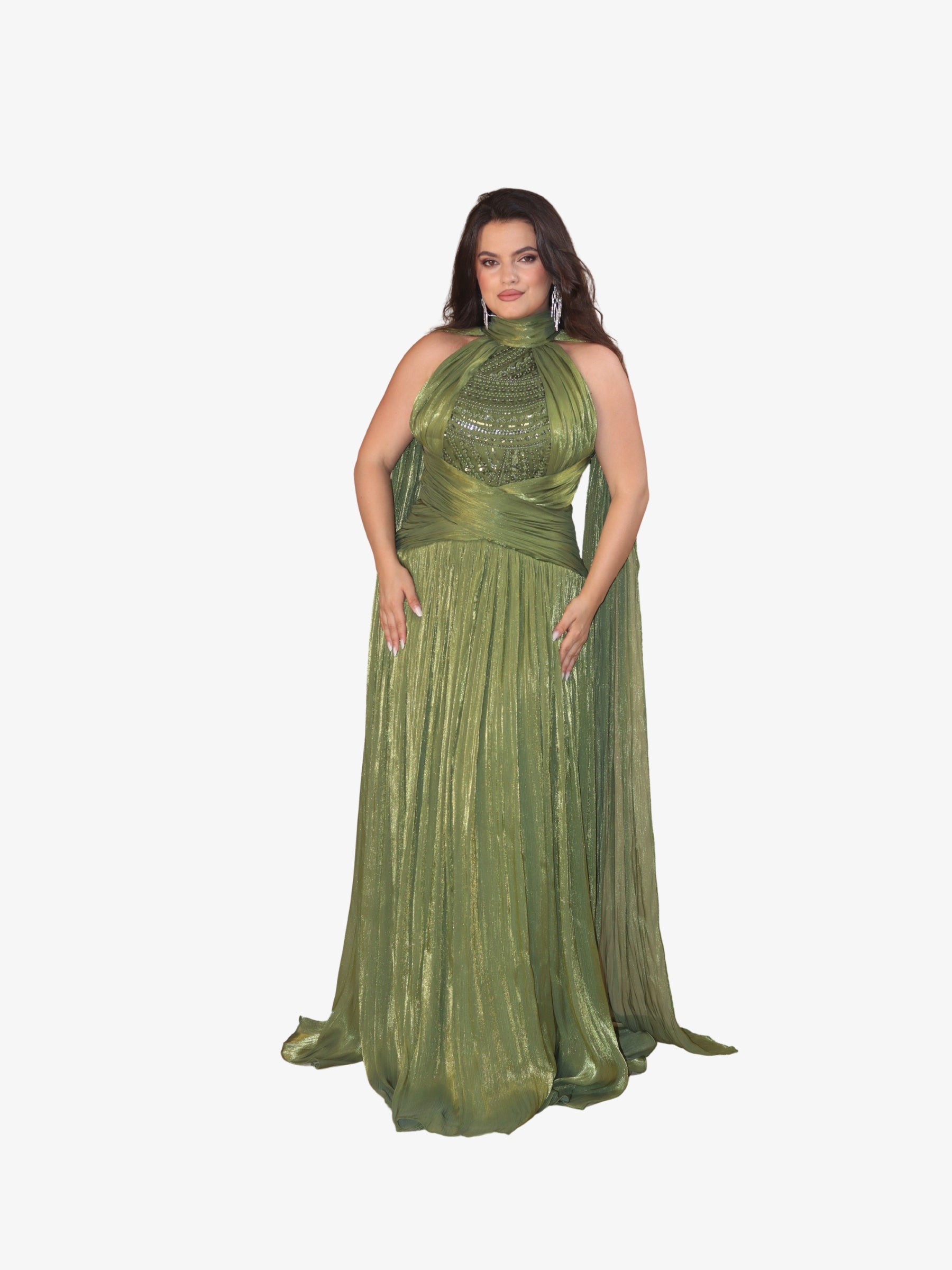 Rochie Lunga “Agatha”, Verde