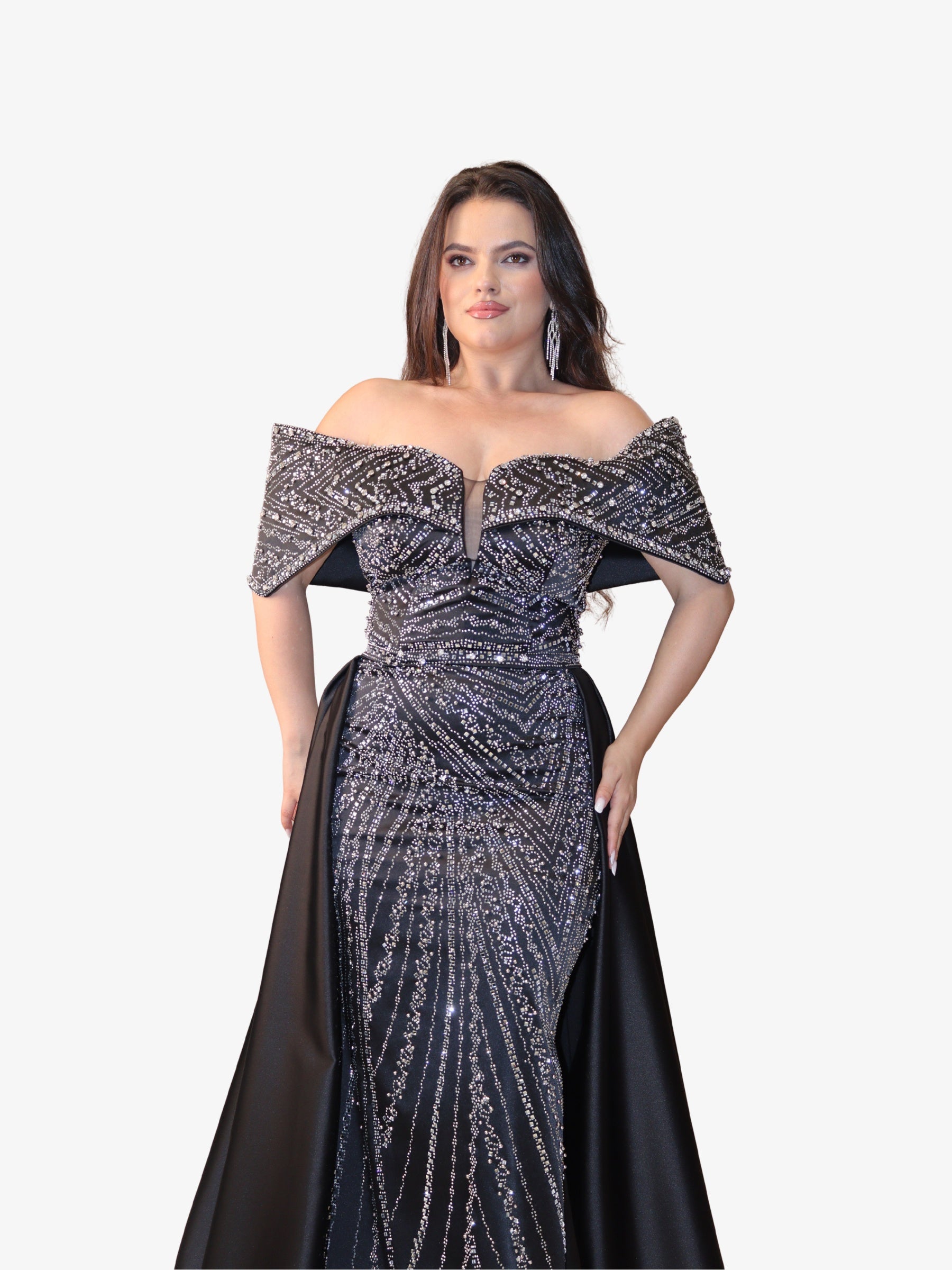 Rochie Lunga “Daiana” Regal, Negru
