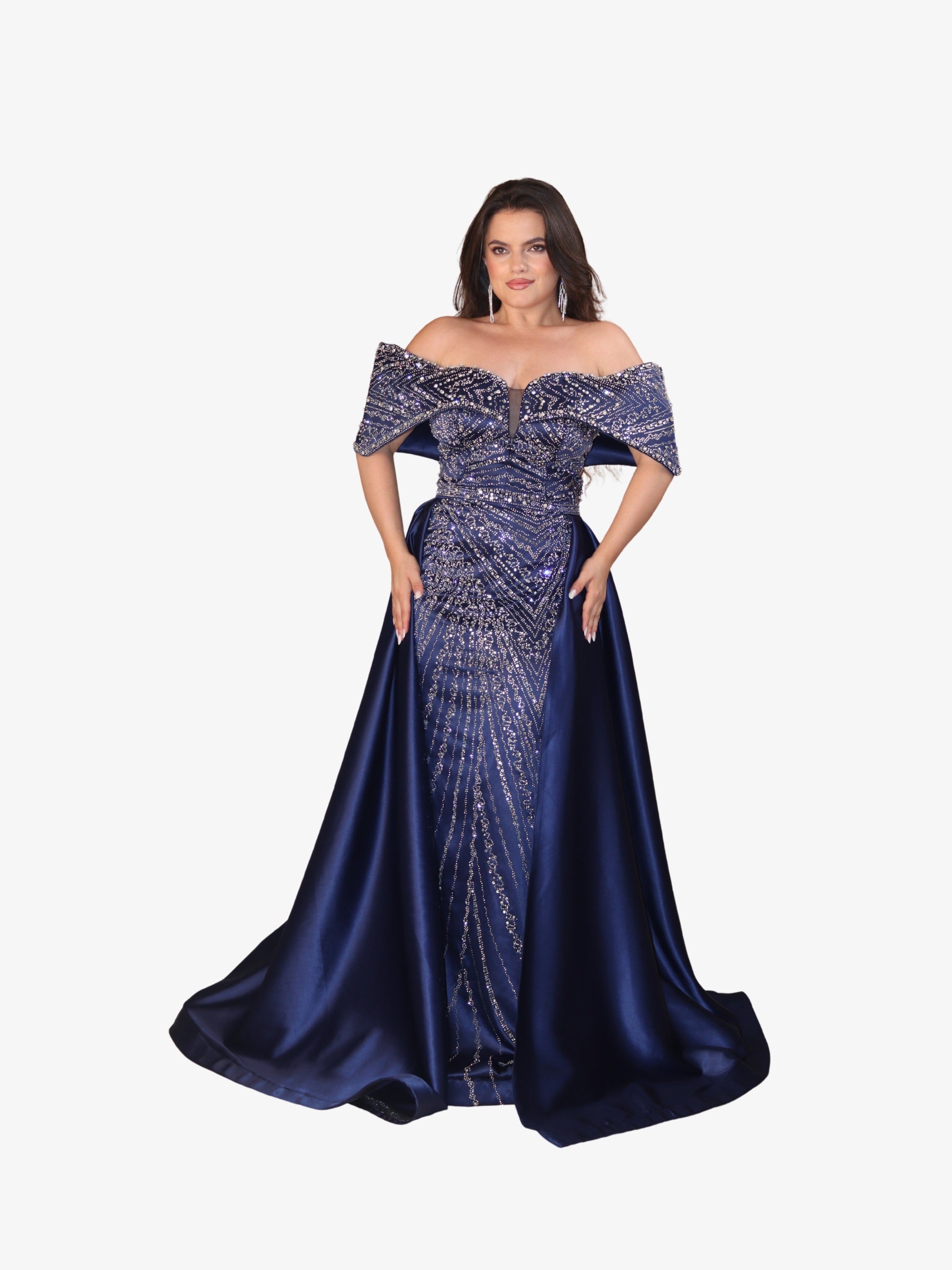 Rochie Lunga “Daiana Regal”, Albastru