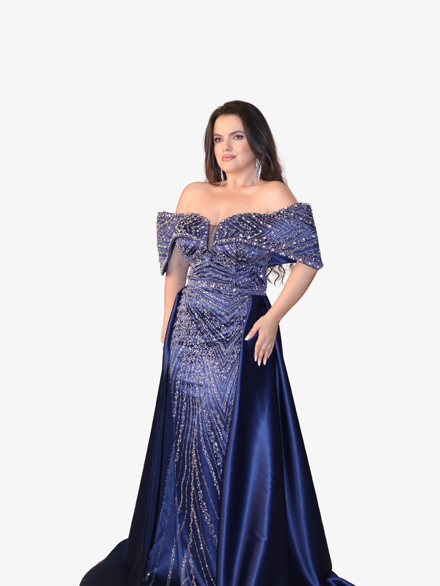 Rochie Lunga “Daiana Regal”, Albastru