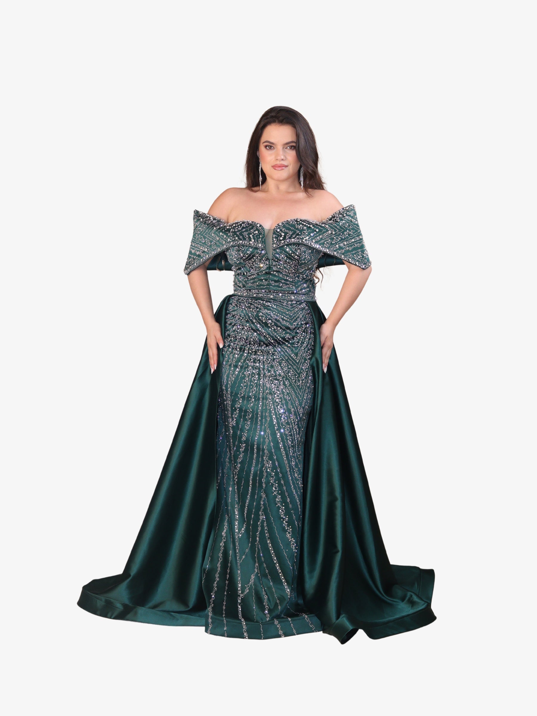Rochie Lunga “Daiana” Regal, Verde