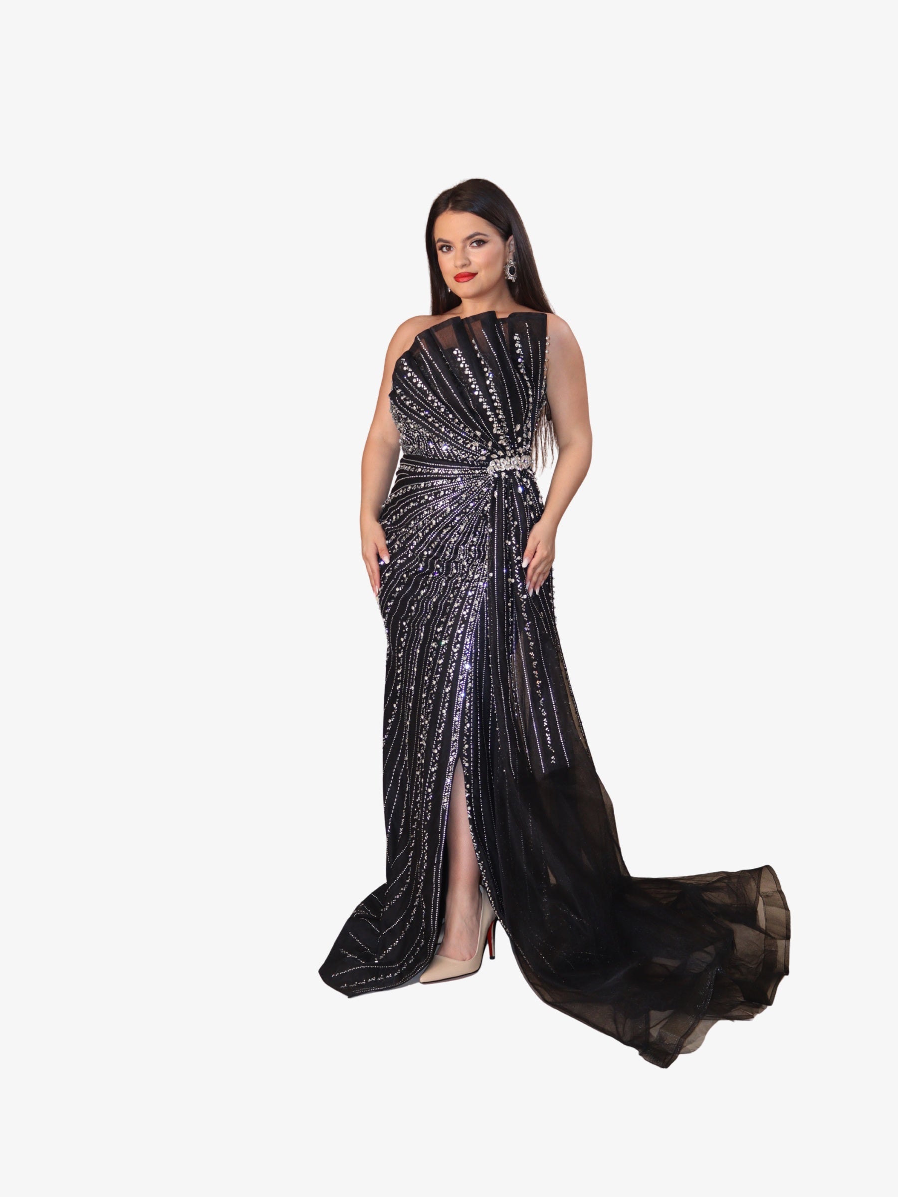 Rochie Lunga "Velorya Luxury", Negru