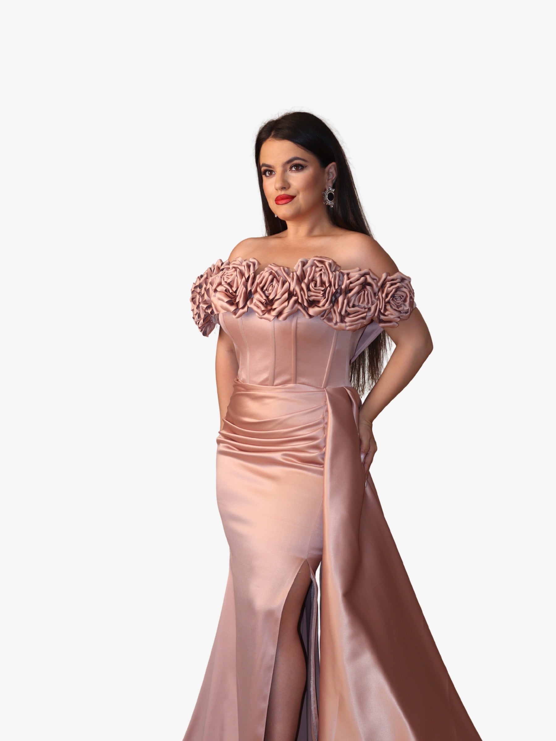 Rochie Lunga "Luiza Luxury", Maro