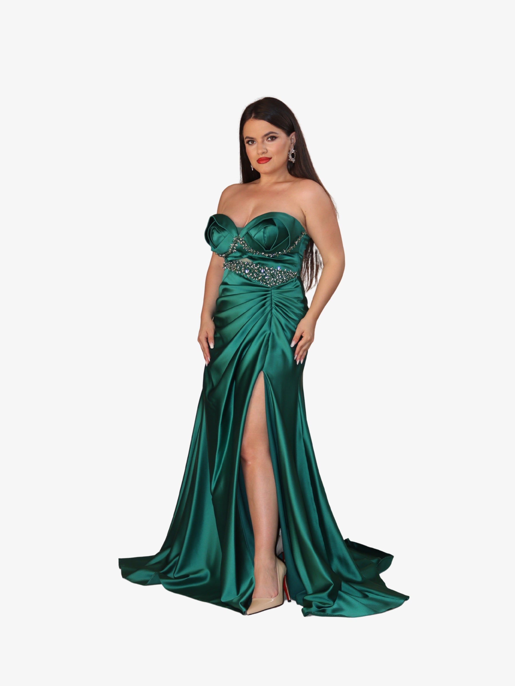 Rochie Lunga “Zehaia”, Verde